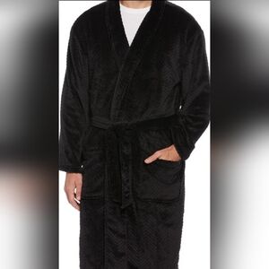 Perry Ellis Plush Black Robe XL